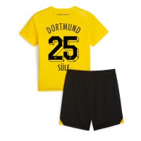 Koszulka piłkarska Borussia Dortmund Niklas Sule #25 Strój Domowy dla dzieci 2023-24 tanio Krótki Rękaw (+ Krótkie spodenki)